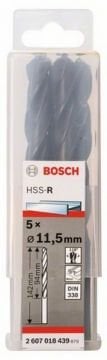 Metal matkap ucu HSS-R, DIN 338 11.5mm (5 adet)