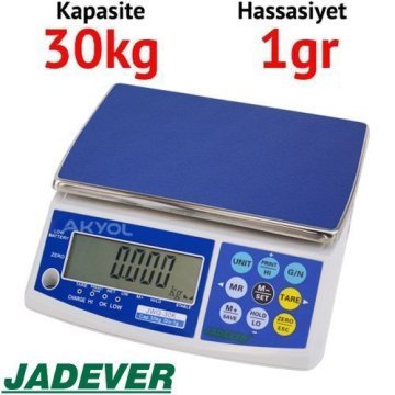 Jadever JWQ Dijital Hassas Terazi (30kg / 1gr)