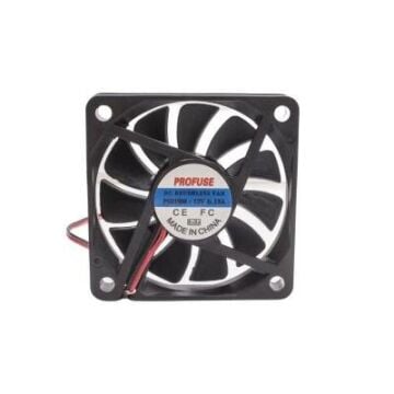 60x60x10mm 12V 0.13A Fan 2 Kablolu - Profuse