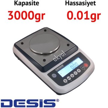 Desis EHB 3000 Plus Dijital Hassas Terazi (3000gr / 0.01gr)