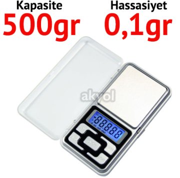 Pocket Mh Hassas Cep Terazisi - Hassasiyet: 0,1 gr. Max: 500 gr