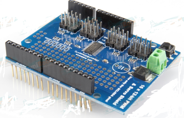Arduino PCA968516 KANALLI 12-bit PWM I2C Haberleşmeli Servo Sürücü Shield
