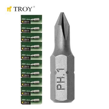 TROY 22251-10 Bits Uç Seti (10xPH1x25mm)