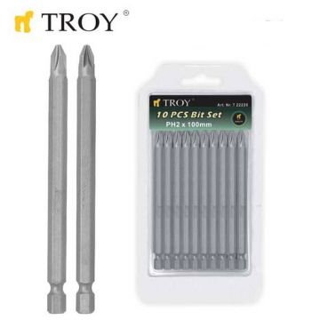 TROY 22237 Torx Bits Uç Seti (T30x50mm, 12Adet)
