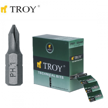 TROY 22252 Bits Uç Seti (PH2x25mm) 100Adet