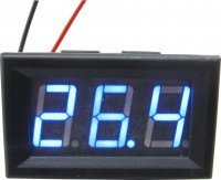 Arduino 0.56'' 0-100V 3 Kablolu DC Mavi Voltmetre