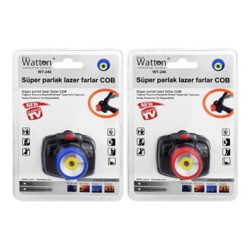 Watton WT-246 Lazerli Ledli Kafa Feneri 3xAA