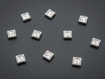 Arduino 1 Paket (10 parça) NeoPixel 5050 RGB  LED (Dahili Sürücü Çipi ile birlikte)