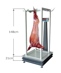 Paslanmaz Karkas Kancalı Et Baskülü 80x90cm 600 kg