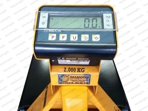Transpalet Baskül Döküm Pompalı - 2 Ton Şarjlı