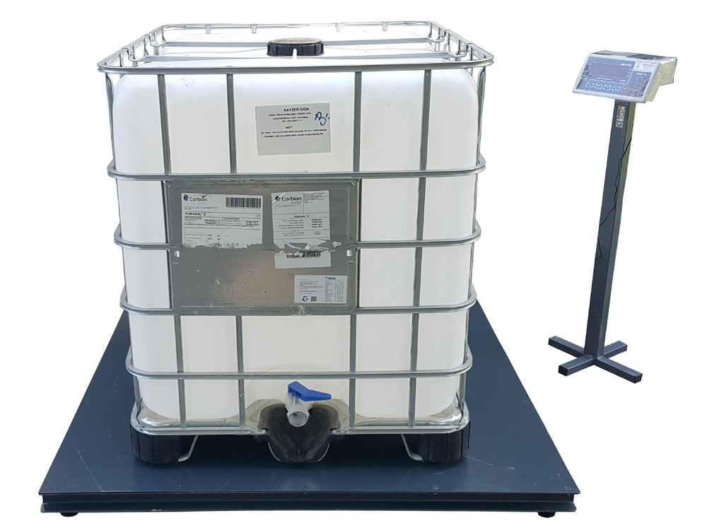 Düz Platform Gömme Baskül Kantar 3 Ton 100x200 Cm Özel Üretim