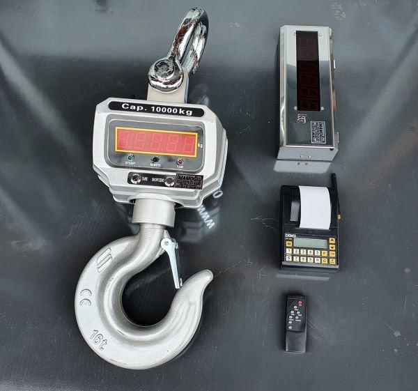 Densi -CX 10 Ton Askılı Yazıcılı Vinç Kantarı Kumandalı Yazıcılı