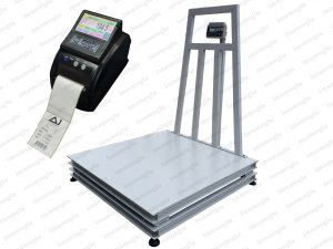 İmmax Etiket Yazıcılı Çift Şaseli Ağır Hizmet Baskülü 3 Ton 120x120 Cm Özel Üretim