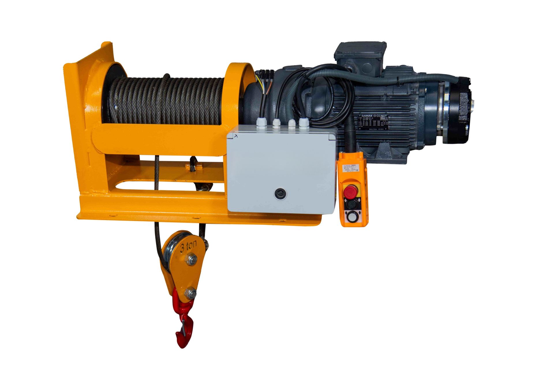 Elektirikli Calaskal Vinç 3 Ton Halat 12 Metre 380 Volt