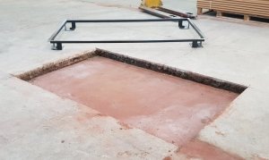Düz Platform Gömme Baskül Kantar 3 Ton 100x150 Cm Özel Üretim