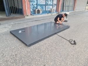 Düz Platform Kantar 150x300 Cm 3 Ton Şarjlı 4 Hücreli