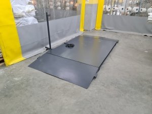 Düz Platform Çift Rampalı Kantar 150x150 Cm 3 Ton Şarjlı 4 Hücreli