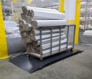 Düz Platform Çift Rampalı Kantar 150x150 Cm 3 Ton Şarjlı 4 Hücreli
