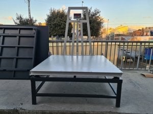 Sehpalı U şase Kantar 150x150 Cm 3 Ton Şarjlı 4 Hücreli