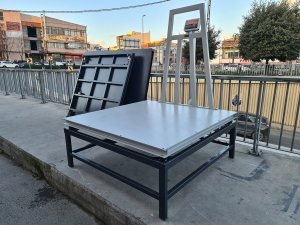 Sehpalı U şase Kantar 150x150 Cm 3 Ton Şarjlı 4 Hücreli