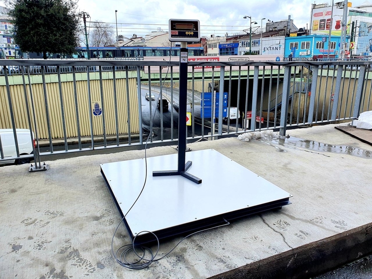 Aybisi Ibc Tank Tartım Baskülü 3 Ton 150x150 Cm Özel Üretim