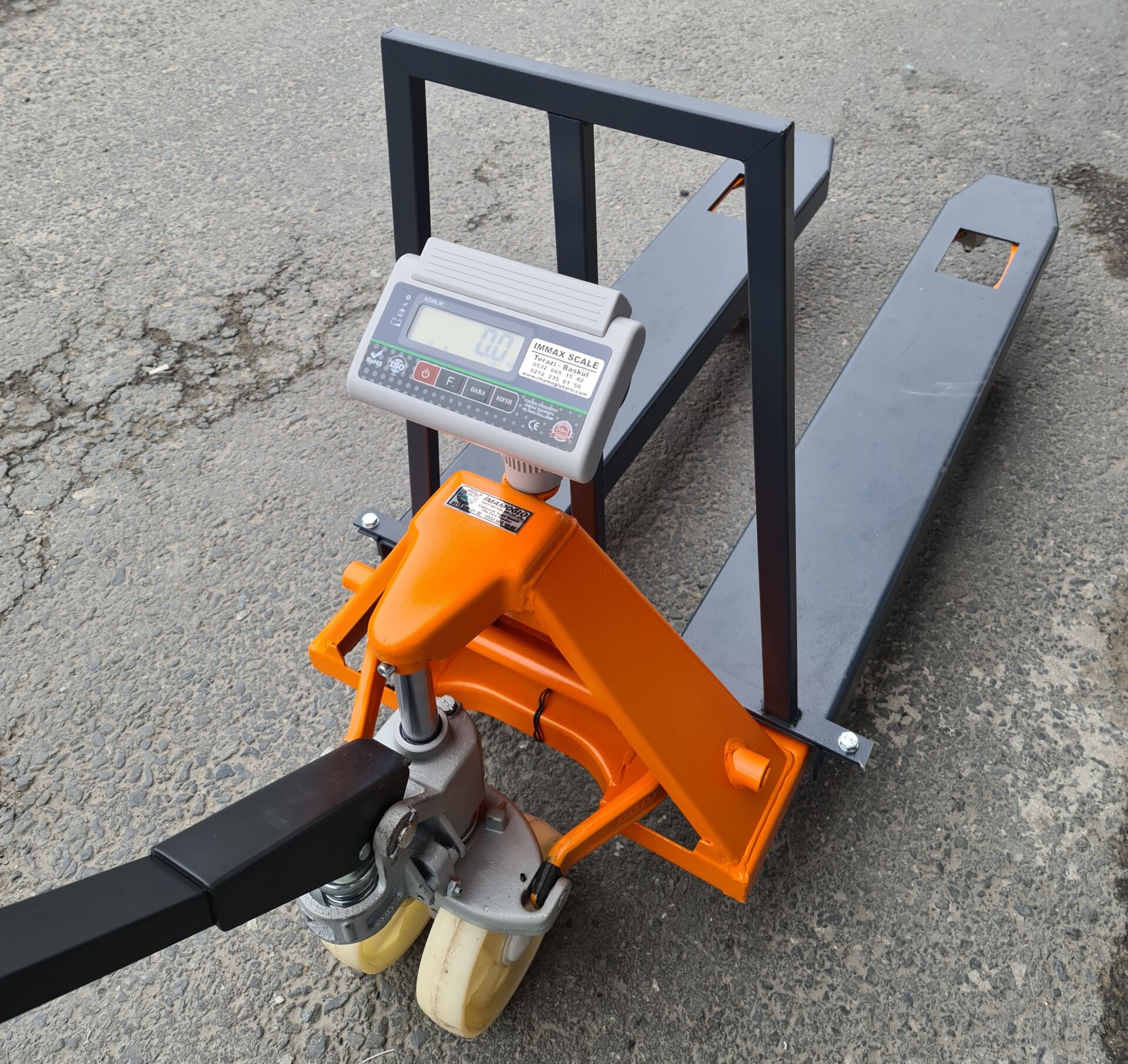 Transpalet Baskül - 2 Ton Döküm Pompalı
