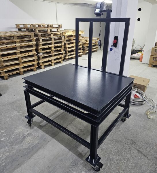 İmmax Sehpalı Yazıcılı Tekerlikli Baskül 3 Ton 120x120 Cm