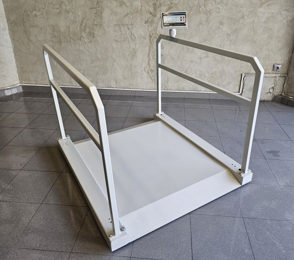 İMMAX Rampalı Tutunma Barlı Diyaliz Baskülü 600 KG 90x110 Cm Şarjlı