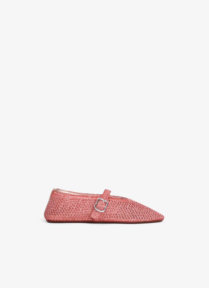 LUREX KNIT BALLERINAS - Babet