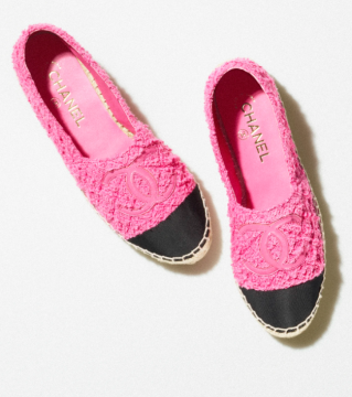 Tweed Espadrilles - Shoes, Pink