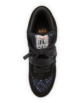 Domino Womens Wedge Sneaker - Schuhe, gemustert