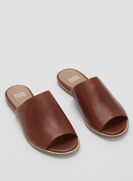 CLASS LEATHER SLIDE SANDAL - Terlik, Kahverengi