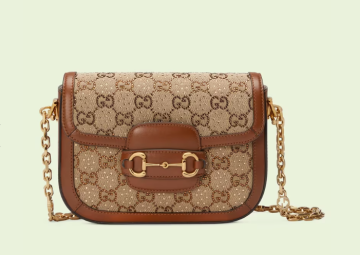 Gucci Horsebit 1955 GG mini bag - Çanta, Desenli