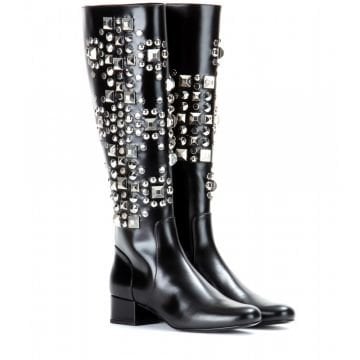 Babies studded leather boots - Çizme