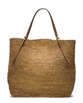Michael kors best sale santorini raffia tote