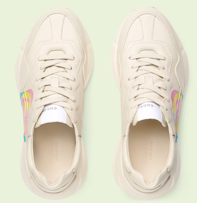 Gucci Women s Rhyton heart sneaker Women s Shoe Model