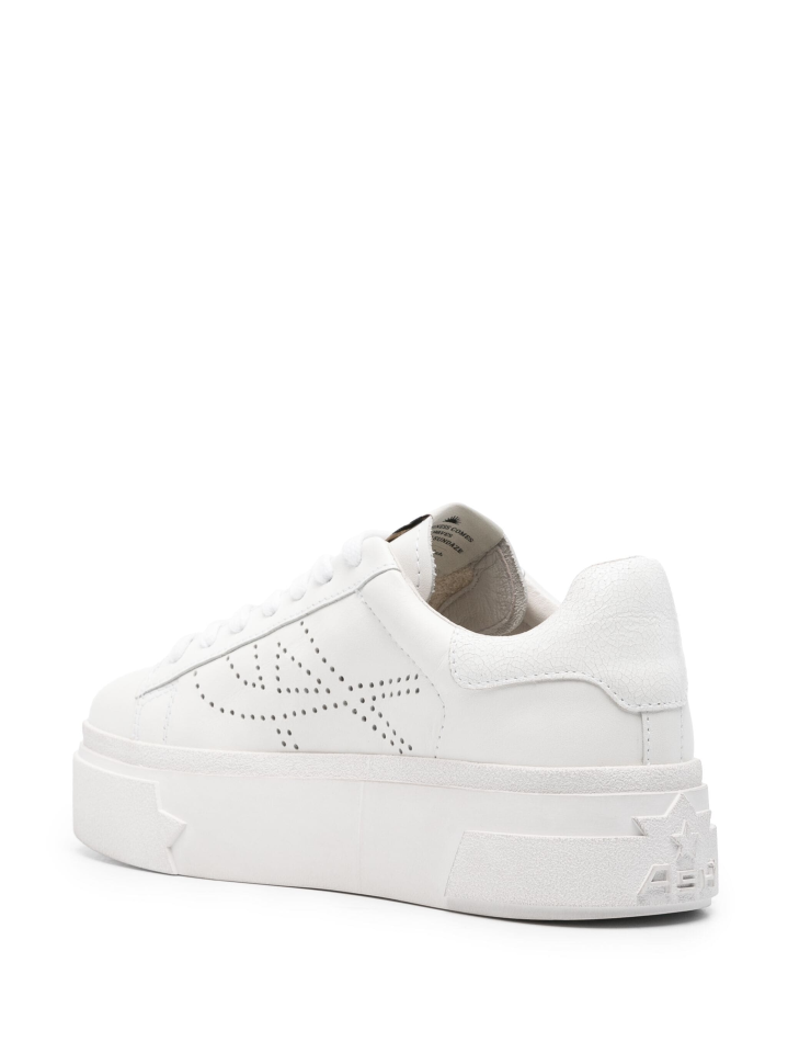 Santana perforated-logo leather sneakers - Ayakkabı