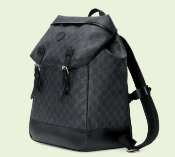 Medium backpack with Interlocking G - Bag, Black