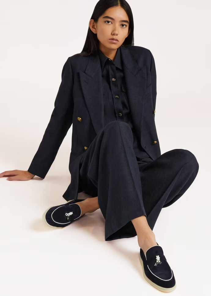 Black summer loafers best sale