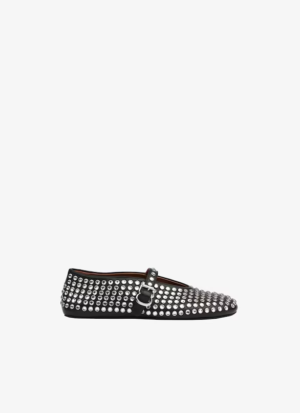 STRASS LAMBSKIN BALLET FLATS - Babet