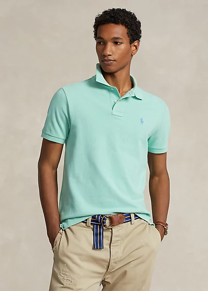 Custom Slim Fit Mesh Polo Shirt Polo T Shirt