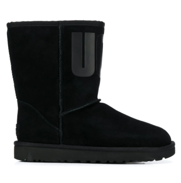 logo ankle boots - Boots, Black
