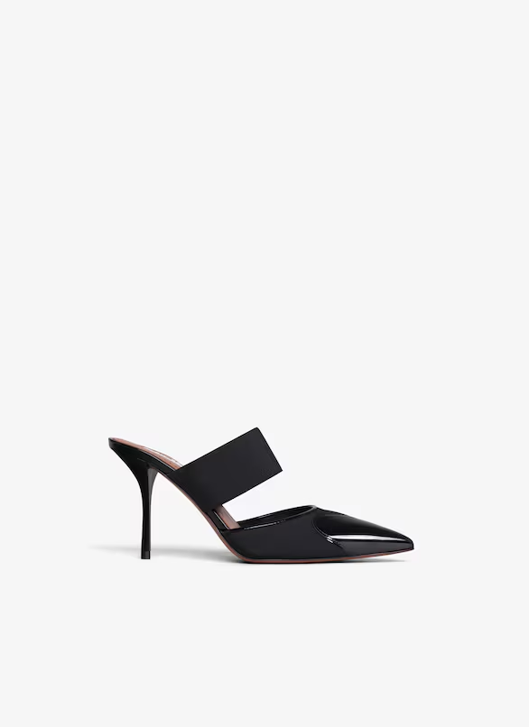 Embellished suede platform sandals - Shoes, Black