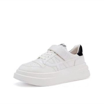 Panelled Leather Sneaker - Ayakkabı, Beyaz