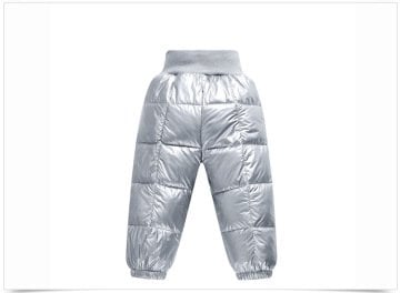 Puff Shiny Trousers, Silver