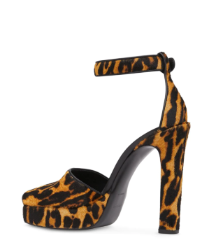 leopard print sandals - Ayakkabı, Desenli