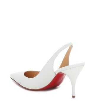 Clare Sling 80 leather pumps - Shoes, White