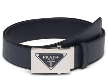 triangle logo belt - Belt, Navy Blue