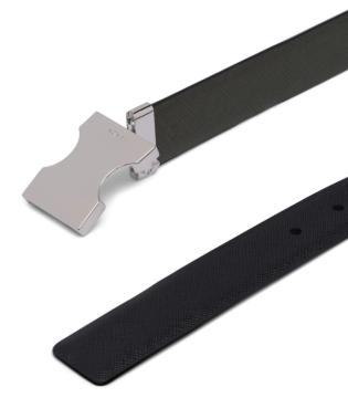 push buckle belt - Belt, Black