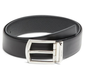 reversible buckle-fastening belt - Kemer, Siyah